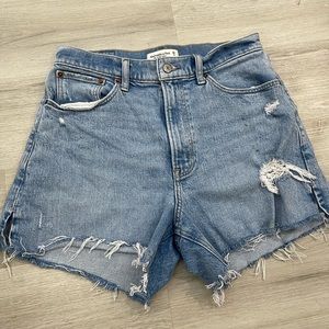 Abercrombie & Fitch denim curve shorts
